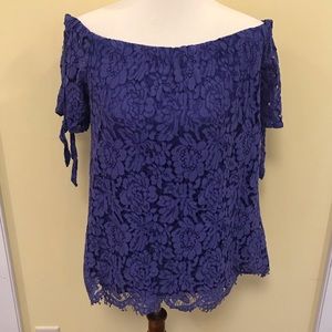 Lace off the shoulder top